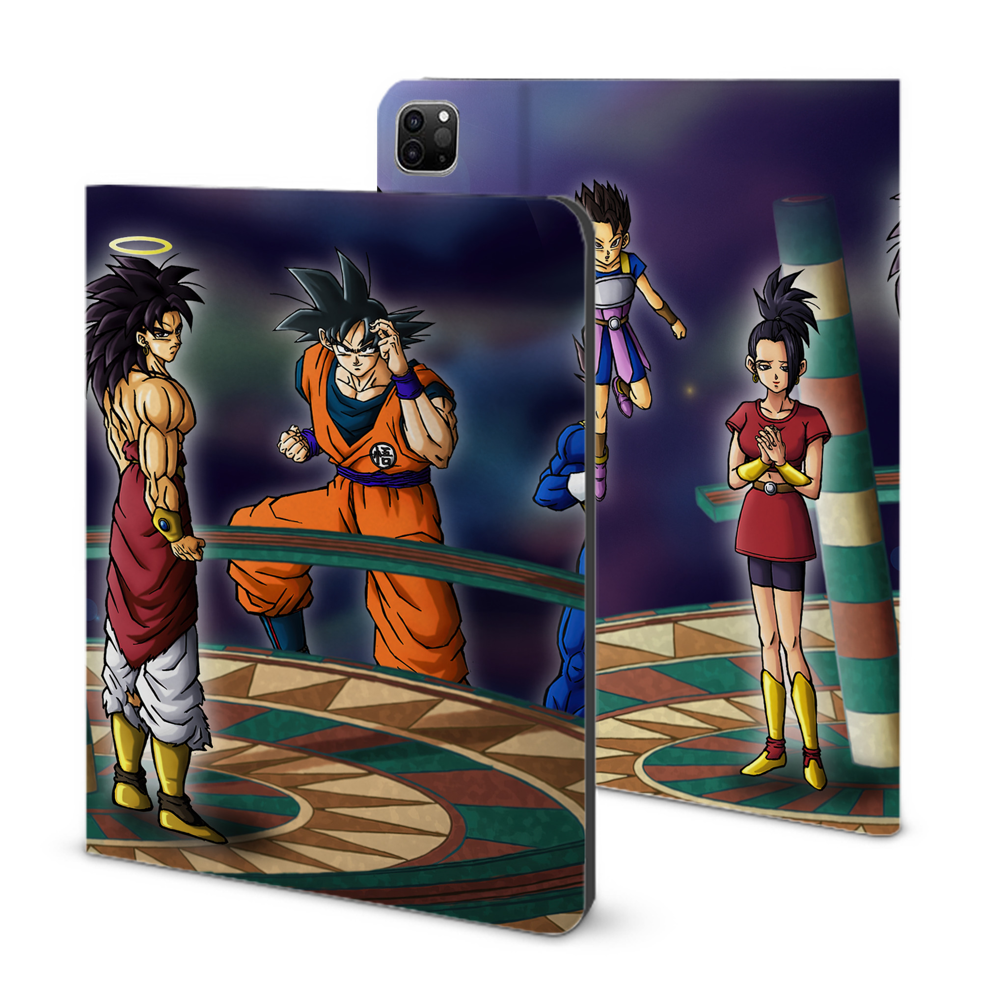 （画像用） ドラゴンボール DRAGON BALL IPad ケース ブック型 PUレザー TPU 耐衝撃 軽量 薄型 ペン収納なし 全面保護 IPad 各モデル対応